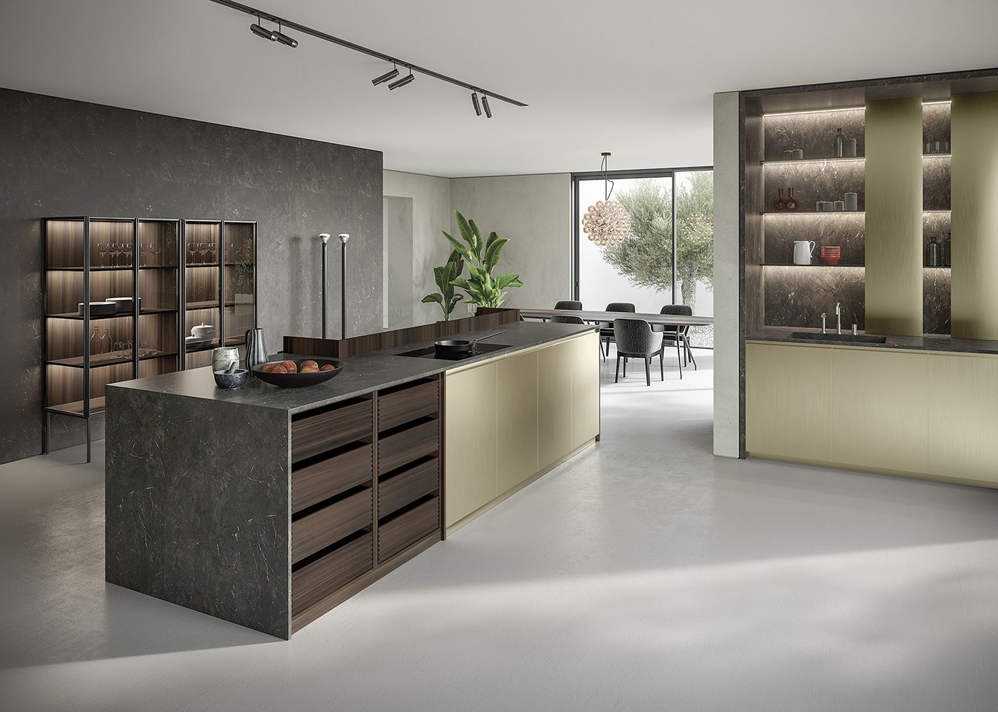 cucina moderna con isola