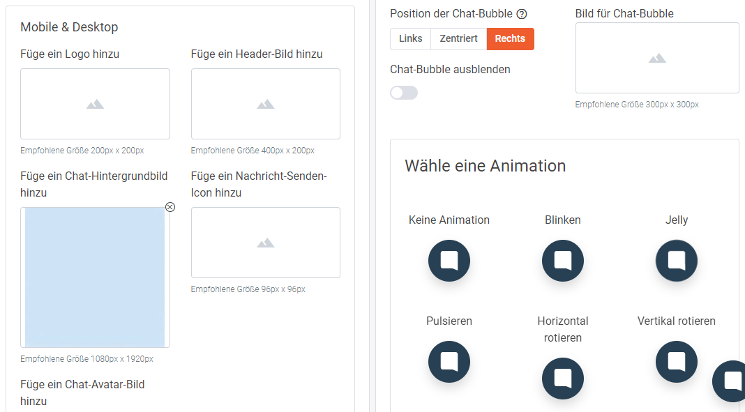 Individuelles Chatfairy App Branding bis ins Detail möglich Chatfairy App Branding 1