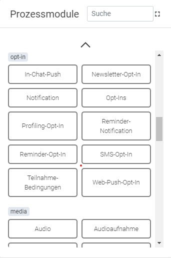 Chatfairy Prozessmodule Beispiel 2 Chatfairy Opt-in + Medien