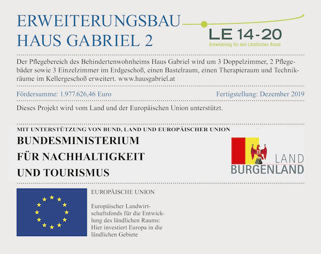 Information über Förderung des Landes Burgenland