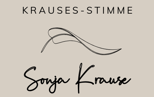 Krauses-Stimme, Sonja Krause, Freie Rednerin, Traurednerin aus Osnabrück, Logo