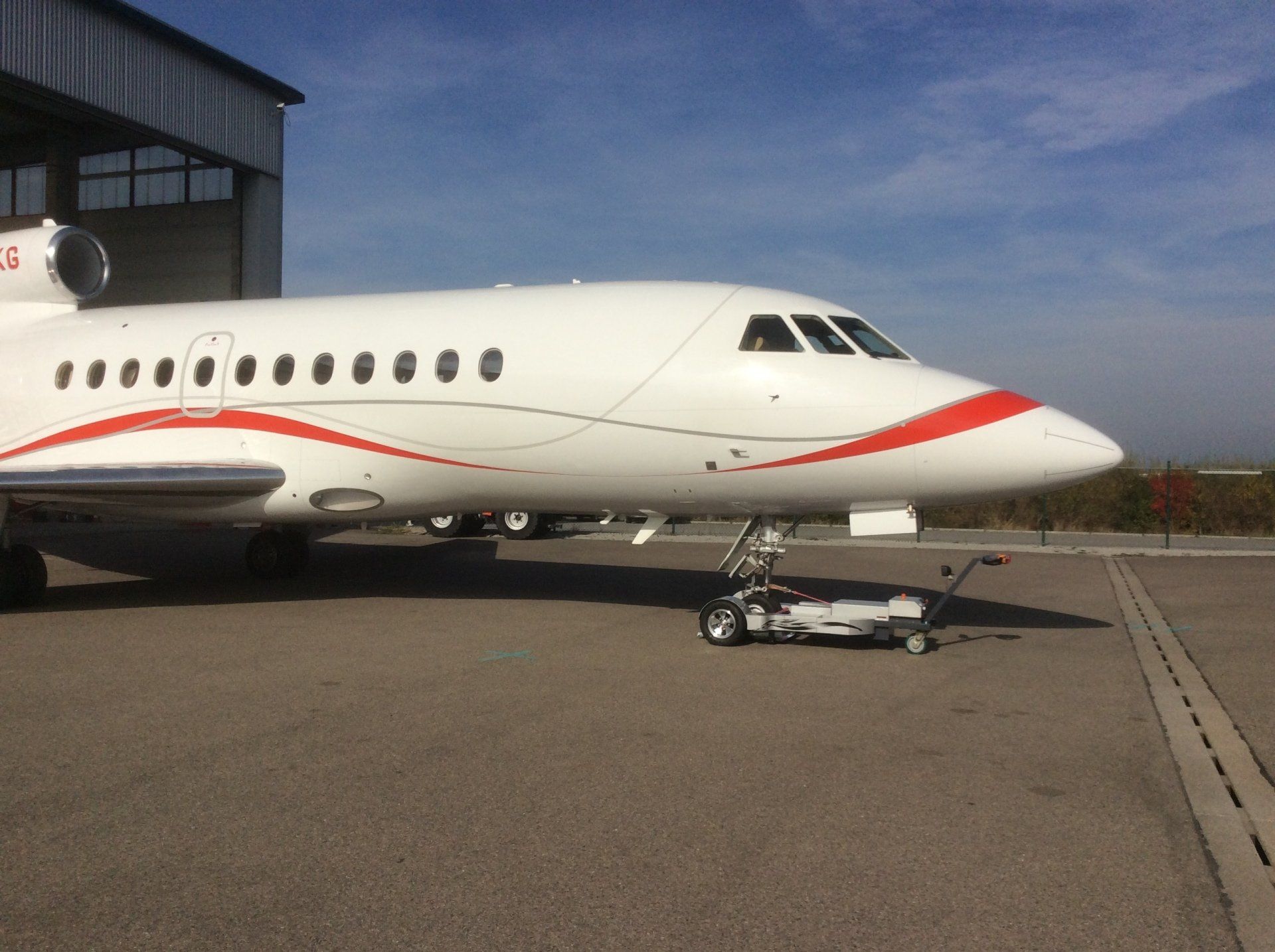 FLT 120 electro mit der Falcon 900
