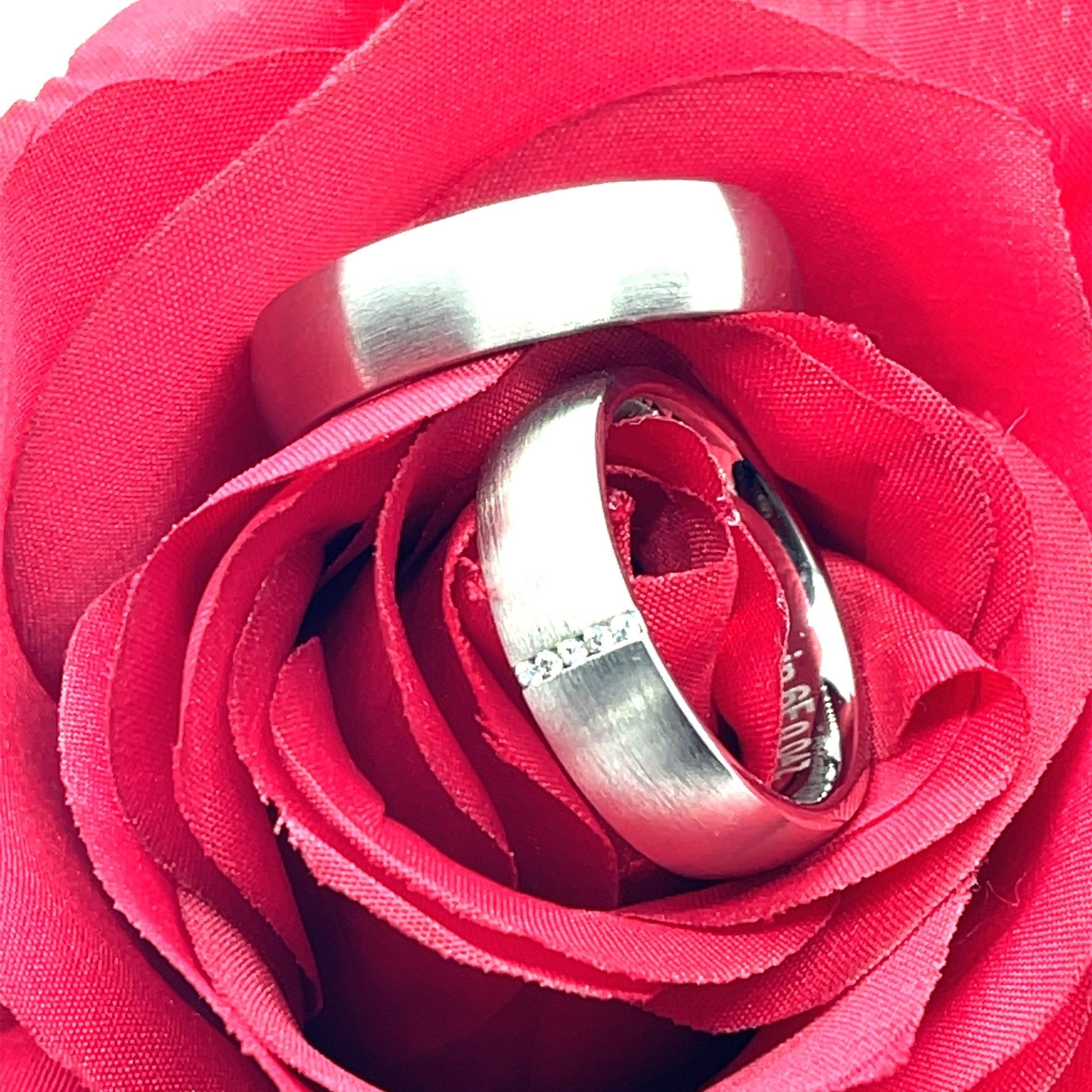 Trauringpaar 6 mm Breite Trauringpaar 590/000 Palladium