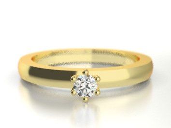 Verlobungsring mit Brillant 0,10ct