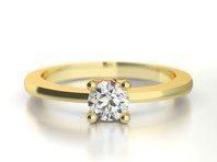 Klassischer Verlobungsring aus 585/000 Gelbgold Solitärring