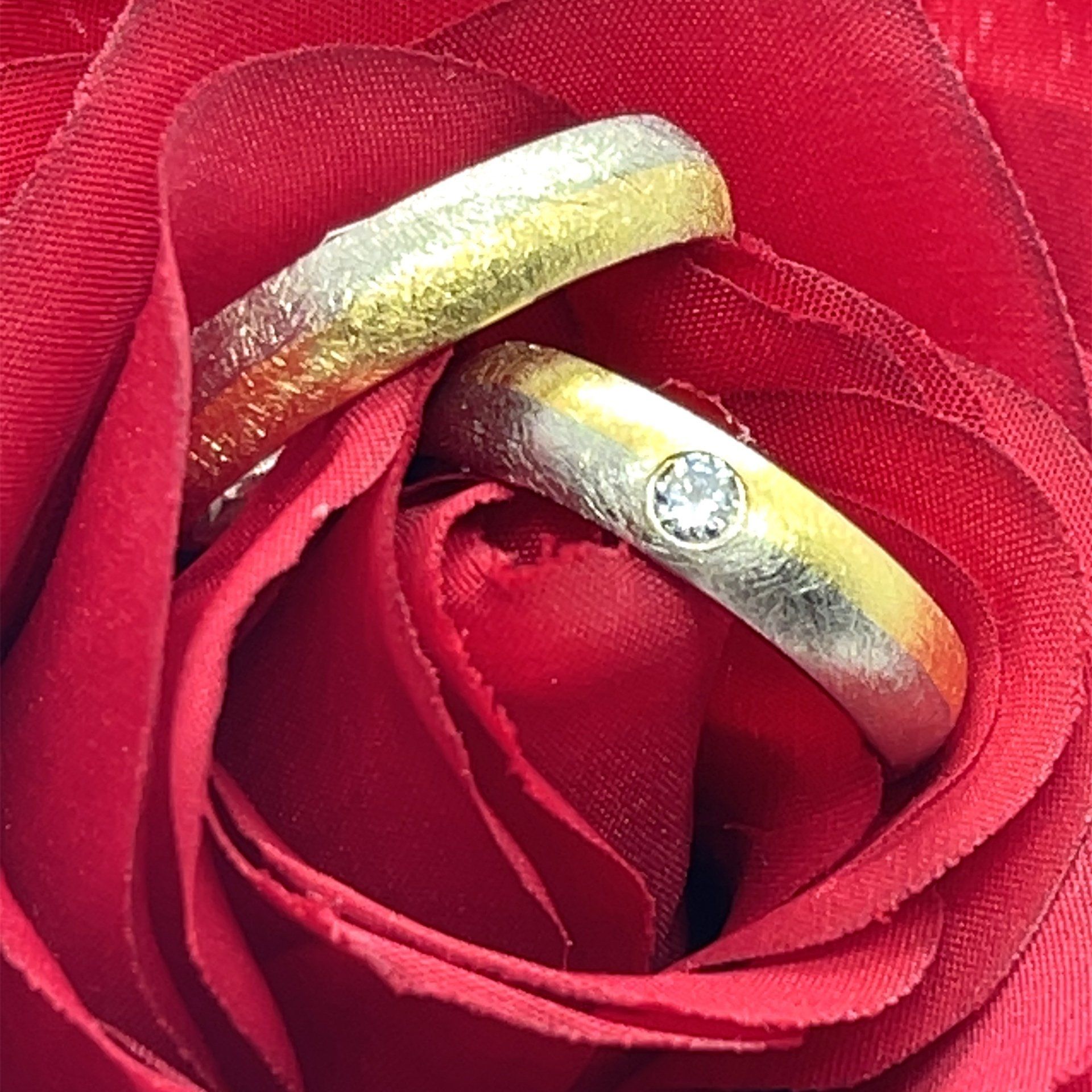 Trauringe 585/000 Gelb/Weißgold 5 mm Trauringe Röbel