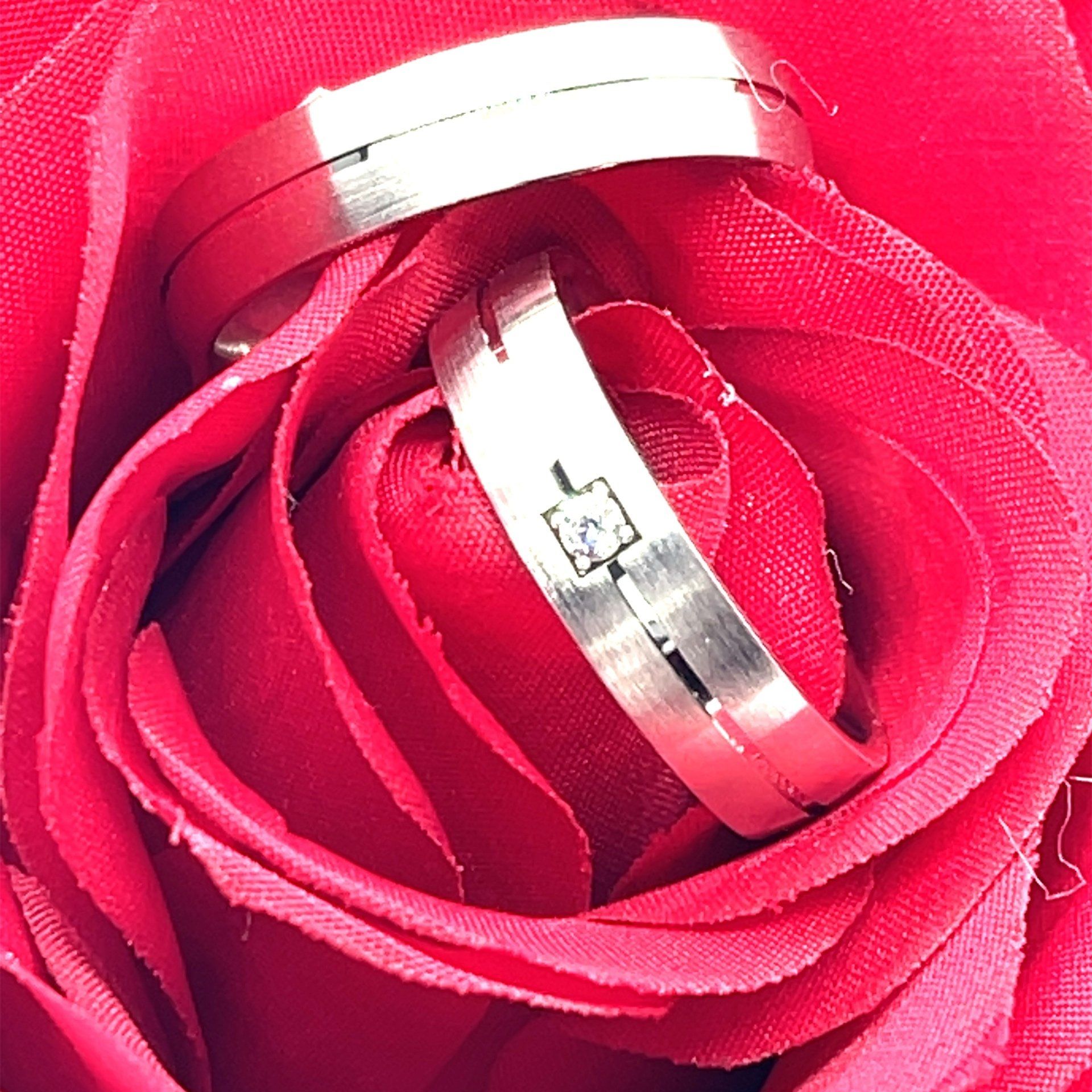 Trauringe 585/000 Weißgold 5 mm Trauringe Ice