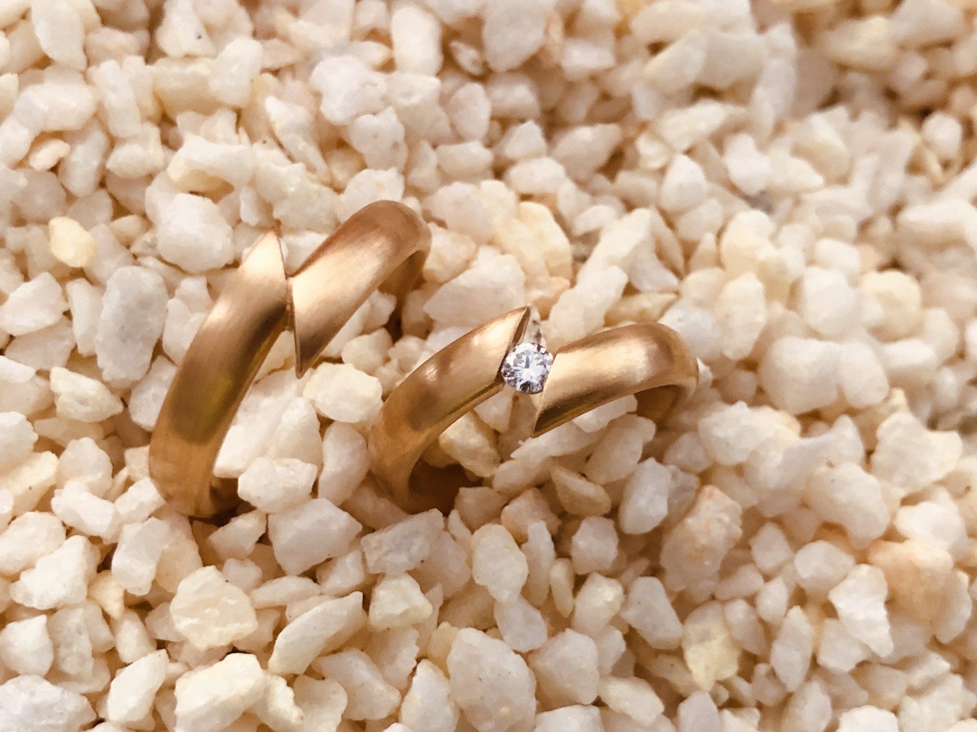 Trauringpaar zum Sale Preis Trauringpaar in 585/000 Gelbgold