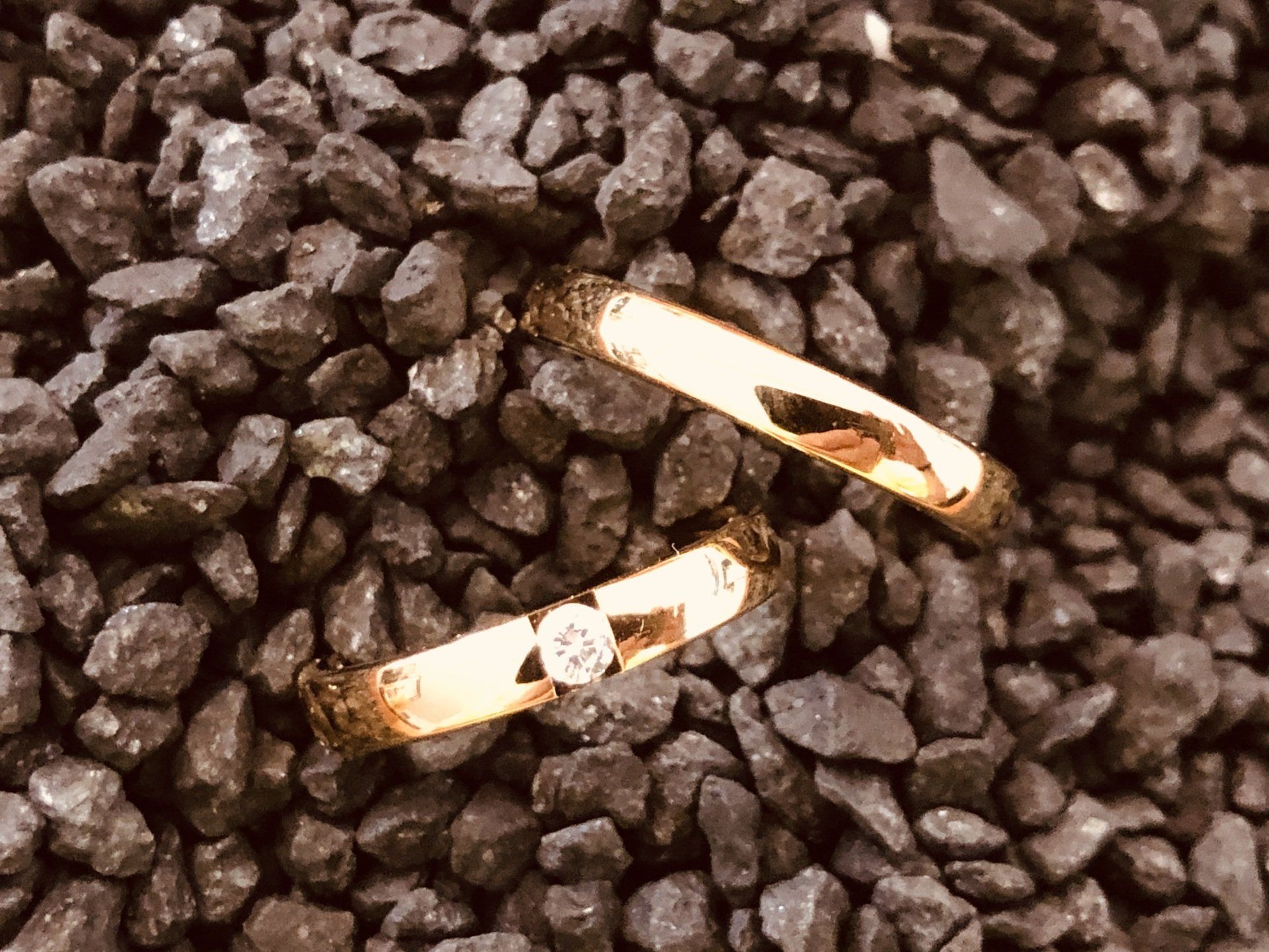 Trauringpaar 4 mm Breite Trauringpaar in 585/000 Gelbgold