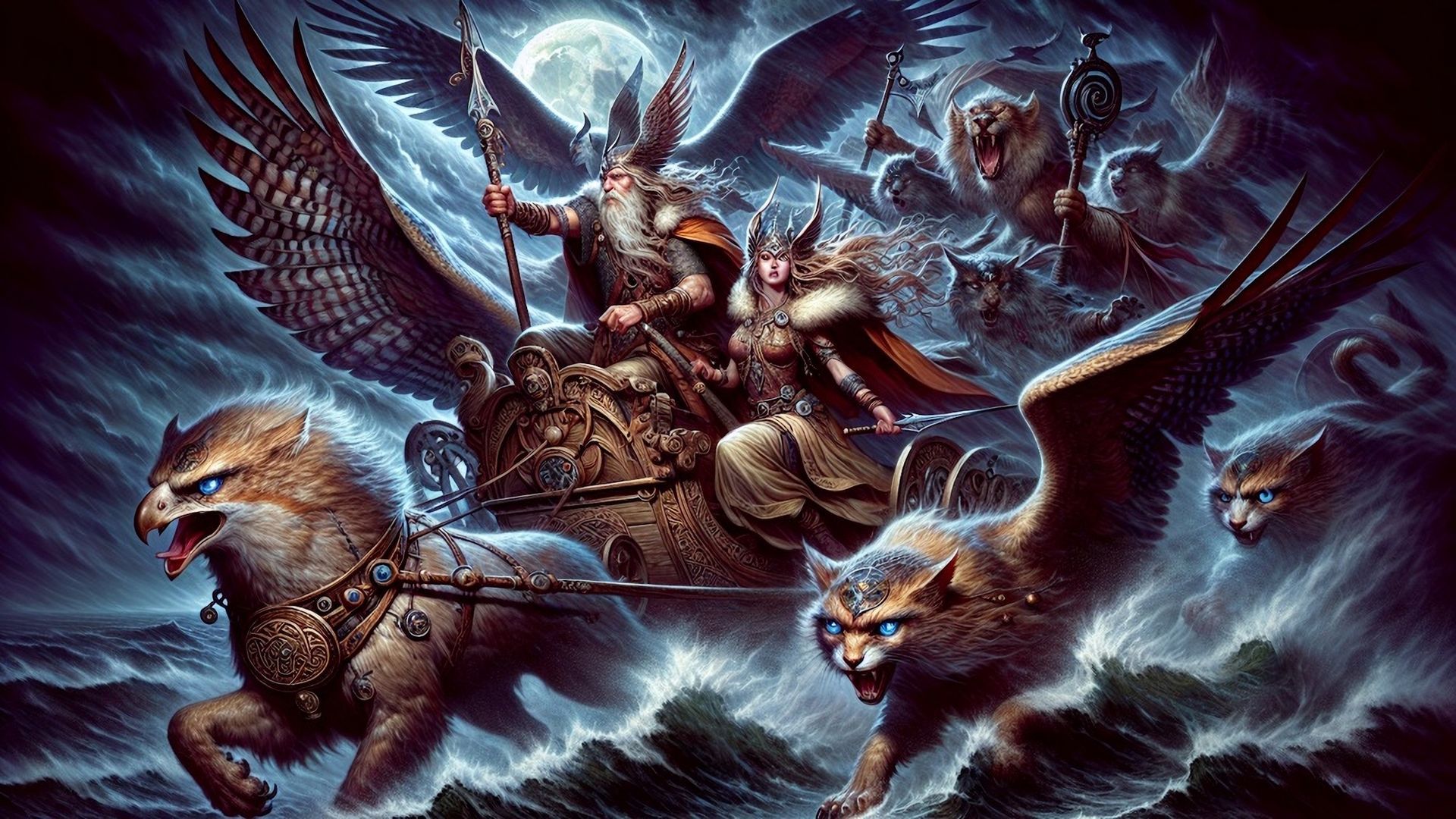 Die wilde Jagd Odin und der Himmelsritt