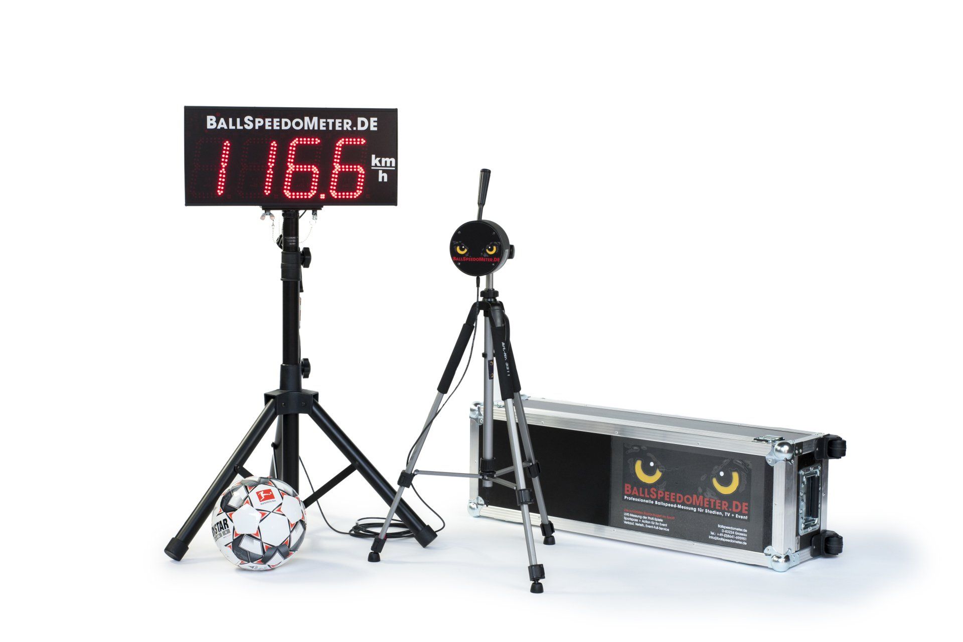 Ball Schussgeschwindigkeits-Messanlage, Geschwindigkeitsmessung