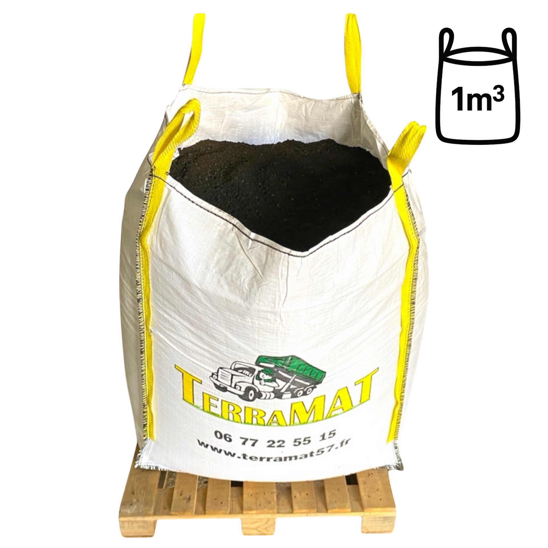 Big-Bag 1m3 de terre végétale criblée avec compost - TERRAMAT
