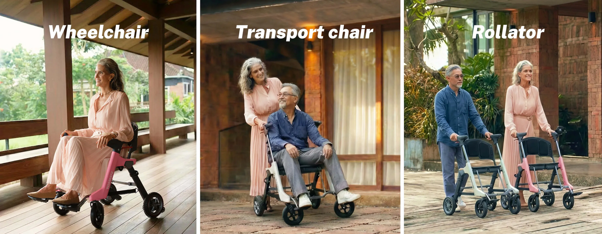 Roamate, 3 in 1 E-Rollator, Rollstuhl, Roamate, Ello, Romiro, Movingstar
