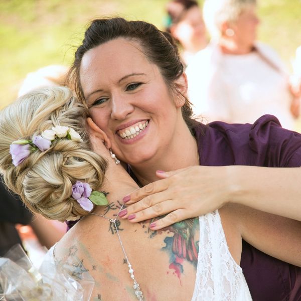 Pure Freude und Dankbarkeit - auf beiden Seiten! Umarmung