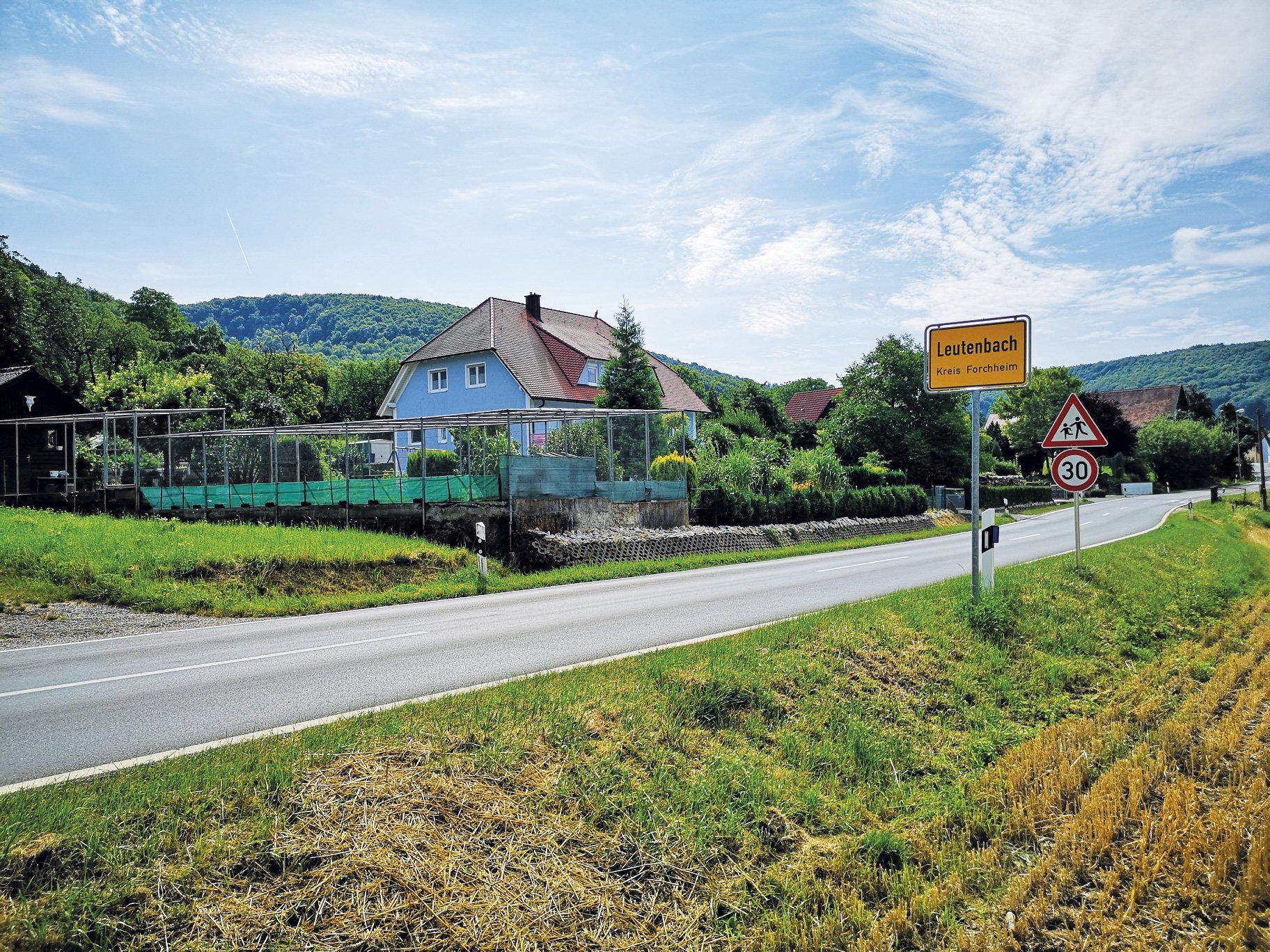 Leutenbach, Oberfranken, Ortseinfahrt