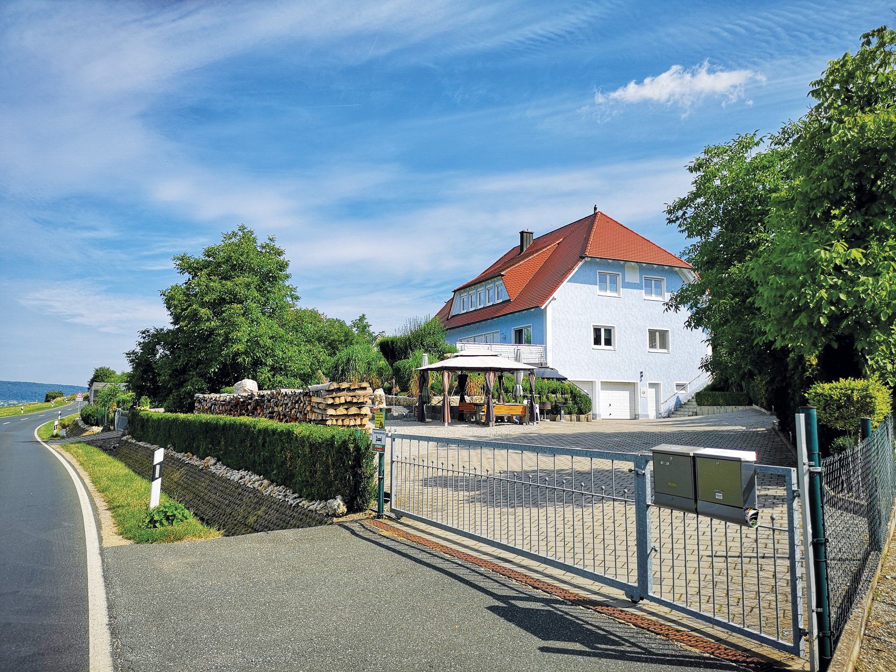 Haus Ferienwohnung Walberlablick Grundstück abschließbar