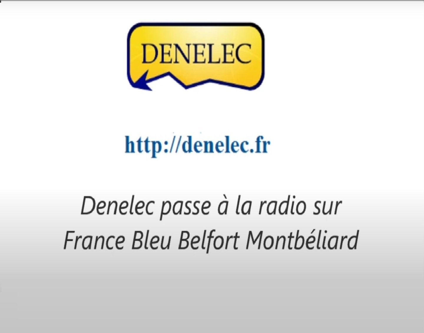 Vidéo FRANCE BLEU DENELEC sur radio FRANCE BLEU