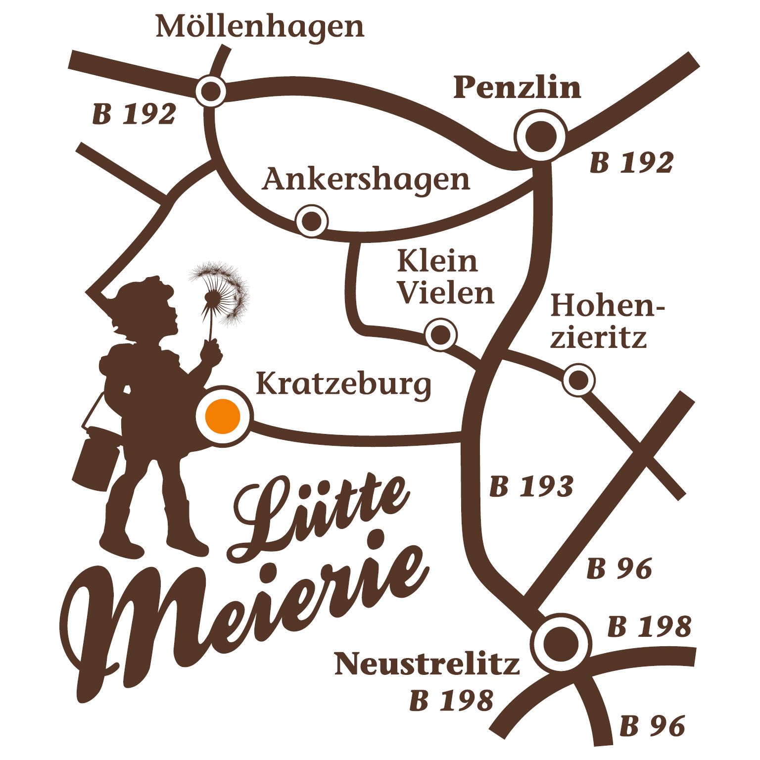 Grafik Lageplan Lütte Meierie