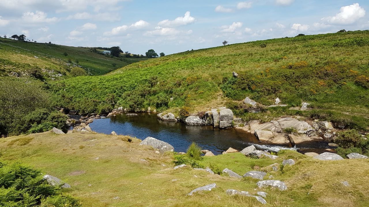 Cullover steps wild swimming Dartmoor