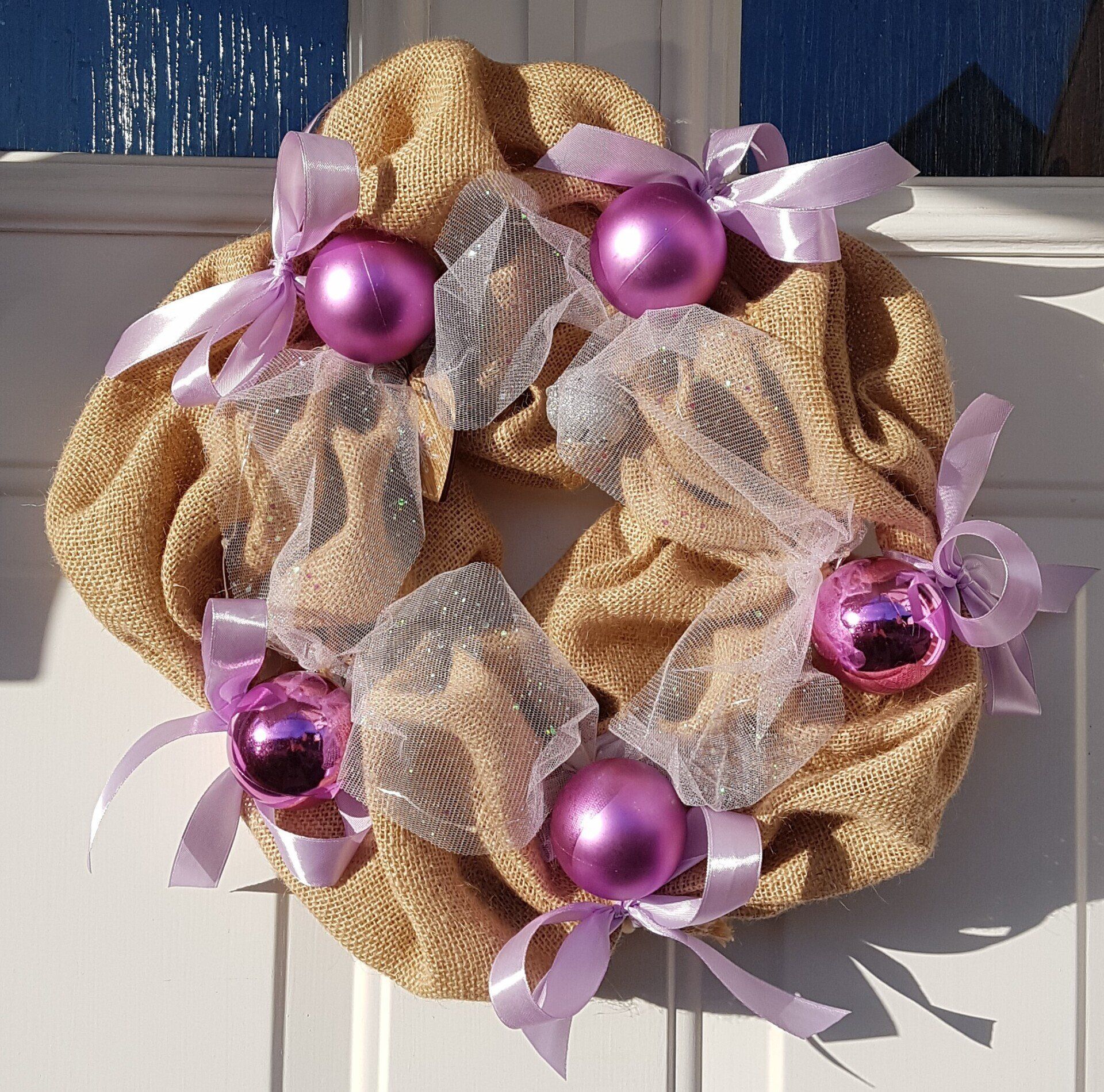 Pink Christmas wreath