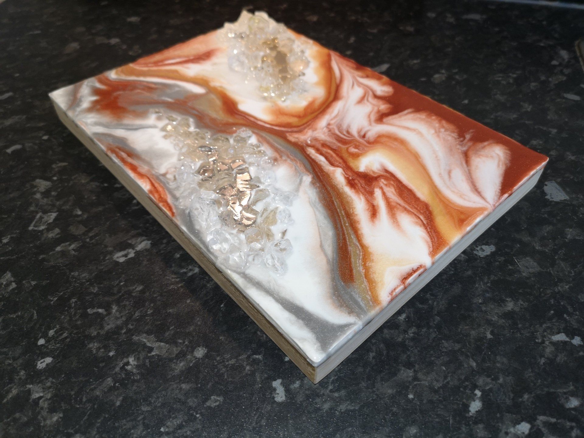 Resin geode wall art for sale