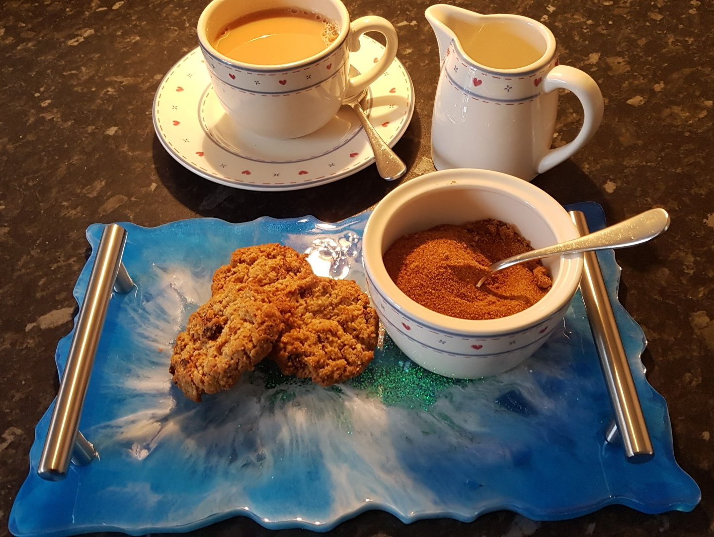 blue resin tray course