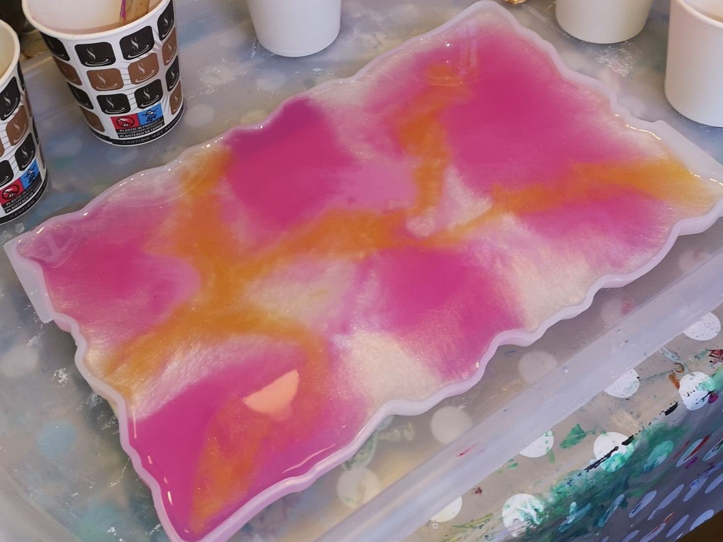 Resin tray workshop for beginners