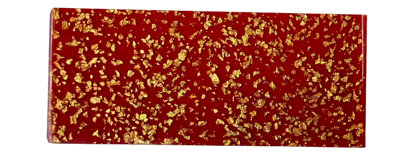 Photo non contractuelle RESINE ROUGE + OR - COUTELLERIE LE FIDELE