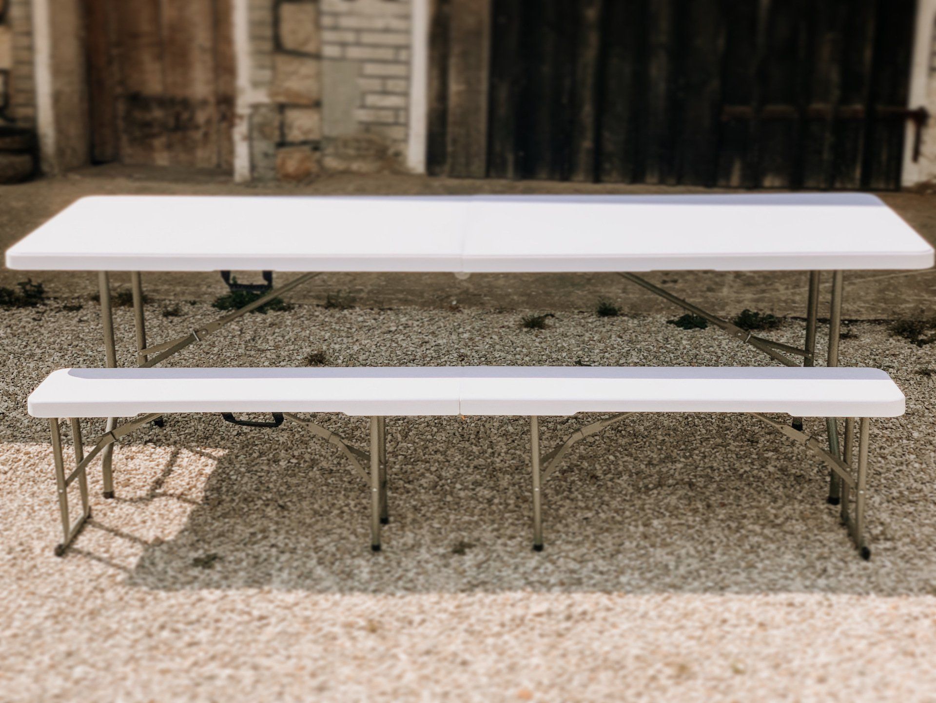 Klapptisch, Klappbank