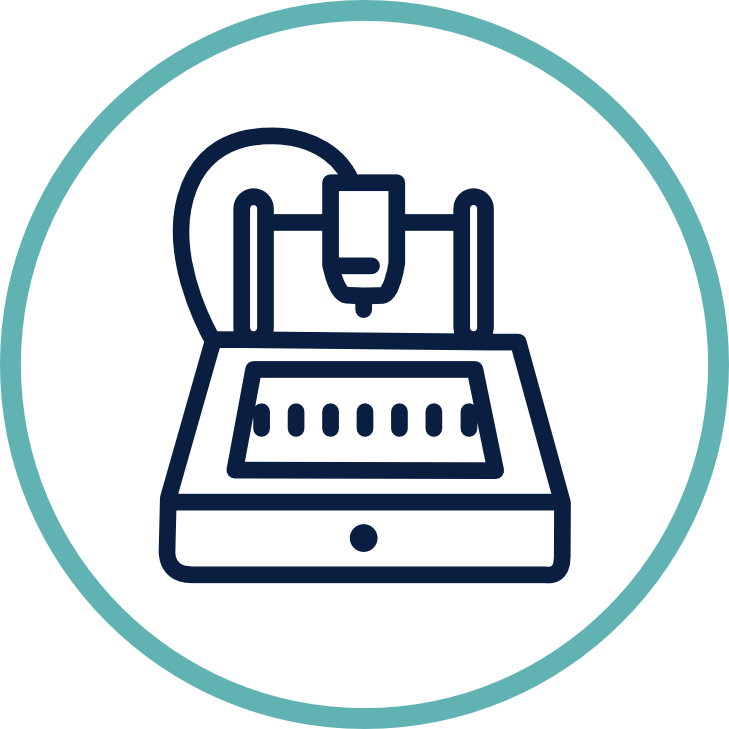 Icono de máquina funcionando