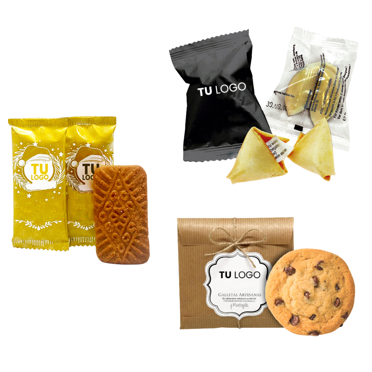 Galleta con bolsa personalizada