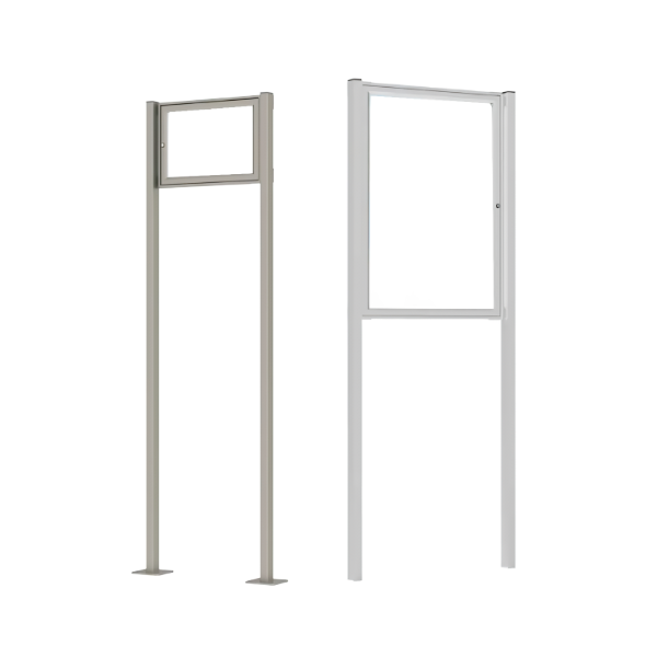 Superficie del tablero:
42 x 59,8 cm (A4 x 2)
378 x 534,6 cm (A4 x 18)
Materiales empleados:
Aluminio anodizado
Método de fijación:
Atornillado
Instalado en hormigón