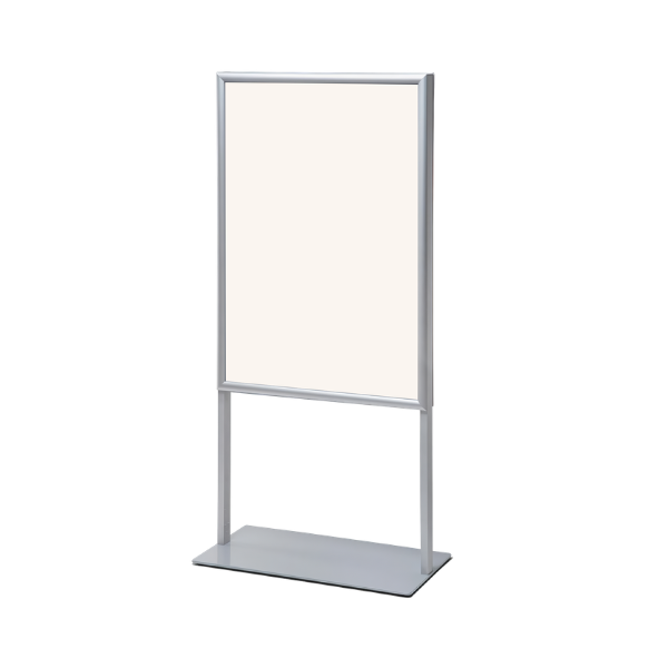 Superficie del tablero:
59,4 x 84,1 (A1)
Materiales empleados:
Aluminio
Plata
Método de fijación:
Soporte libre