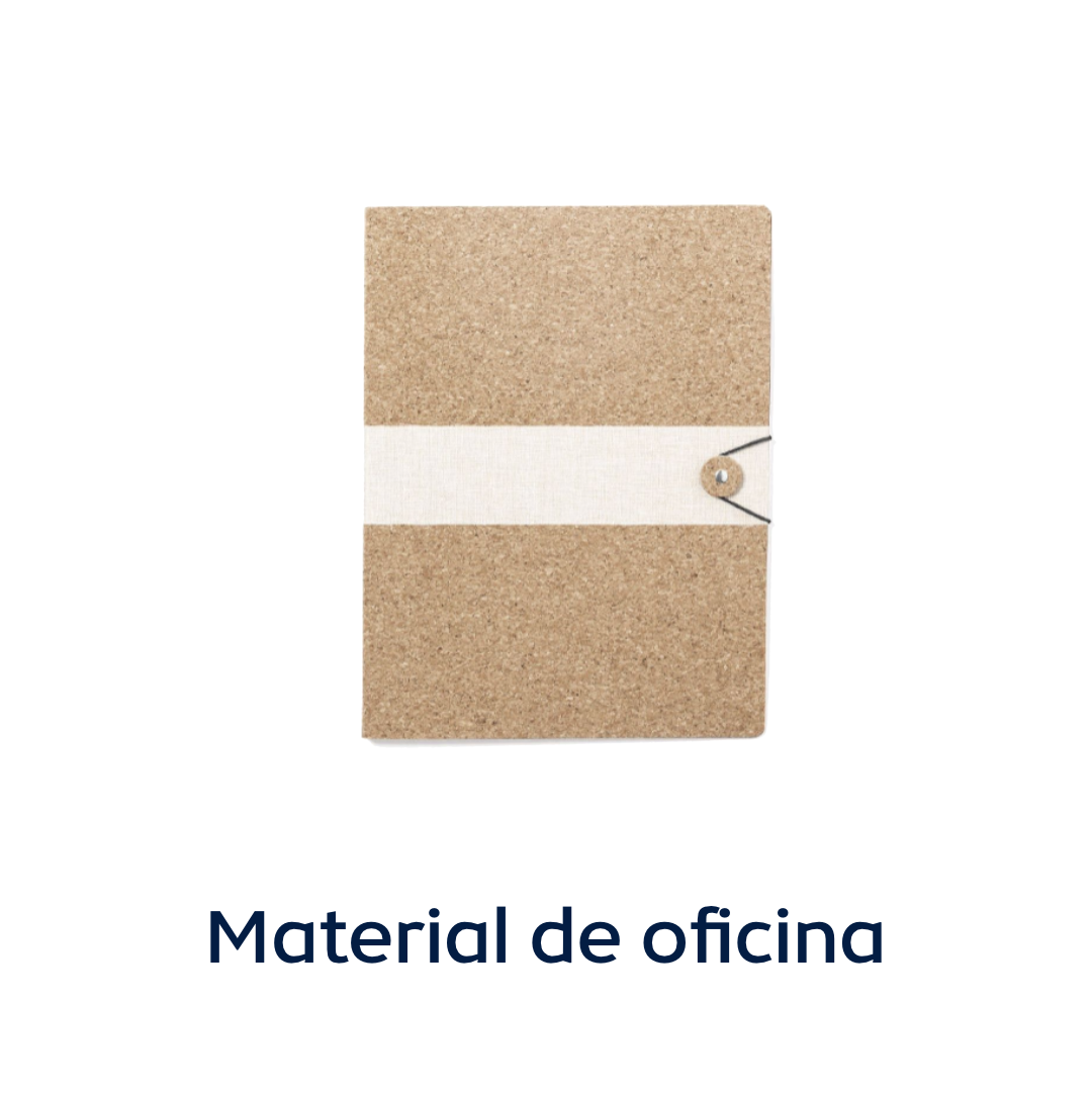 Libreta de cartón con texto de de