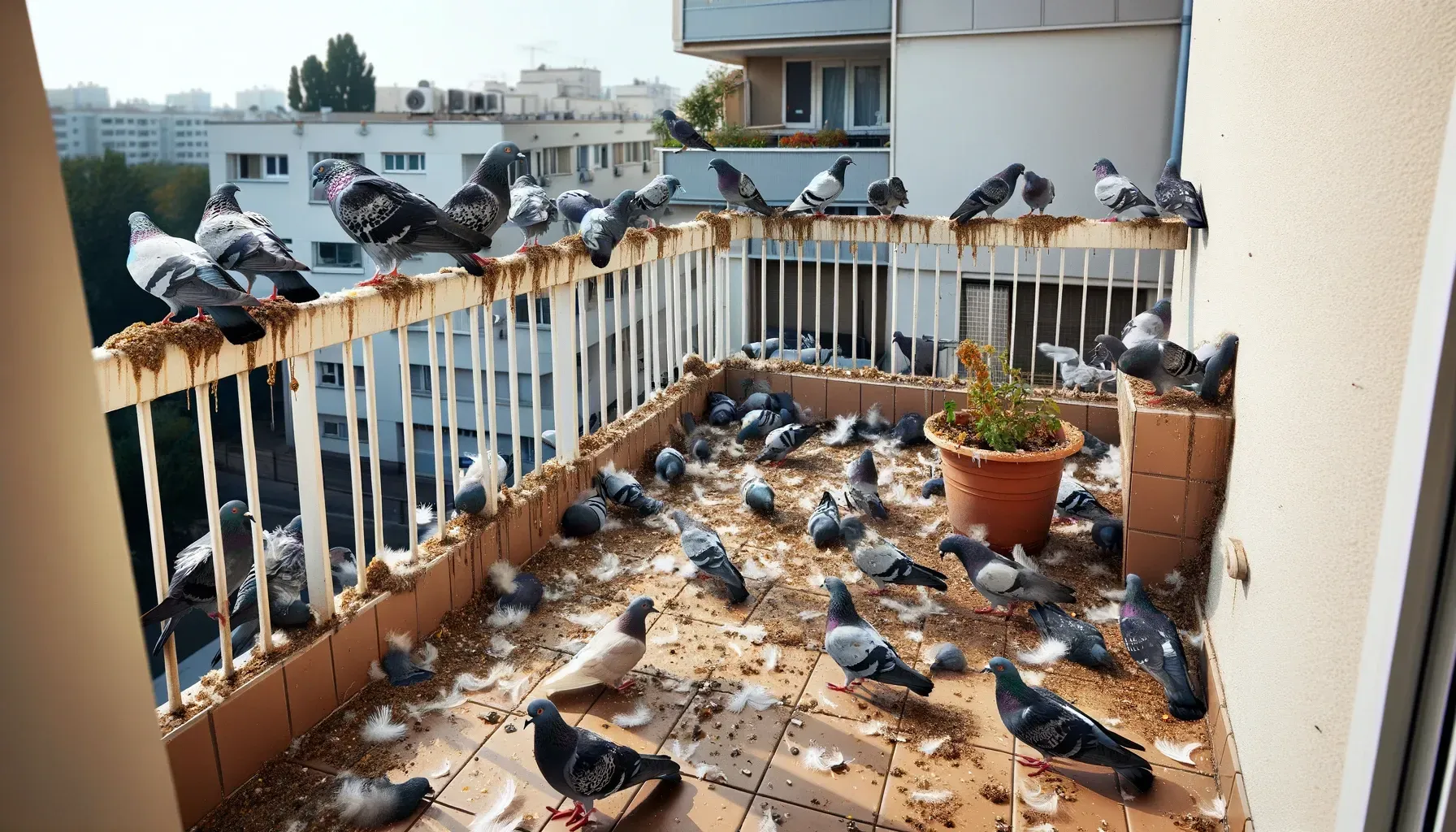 pulizia guano piccioni roma