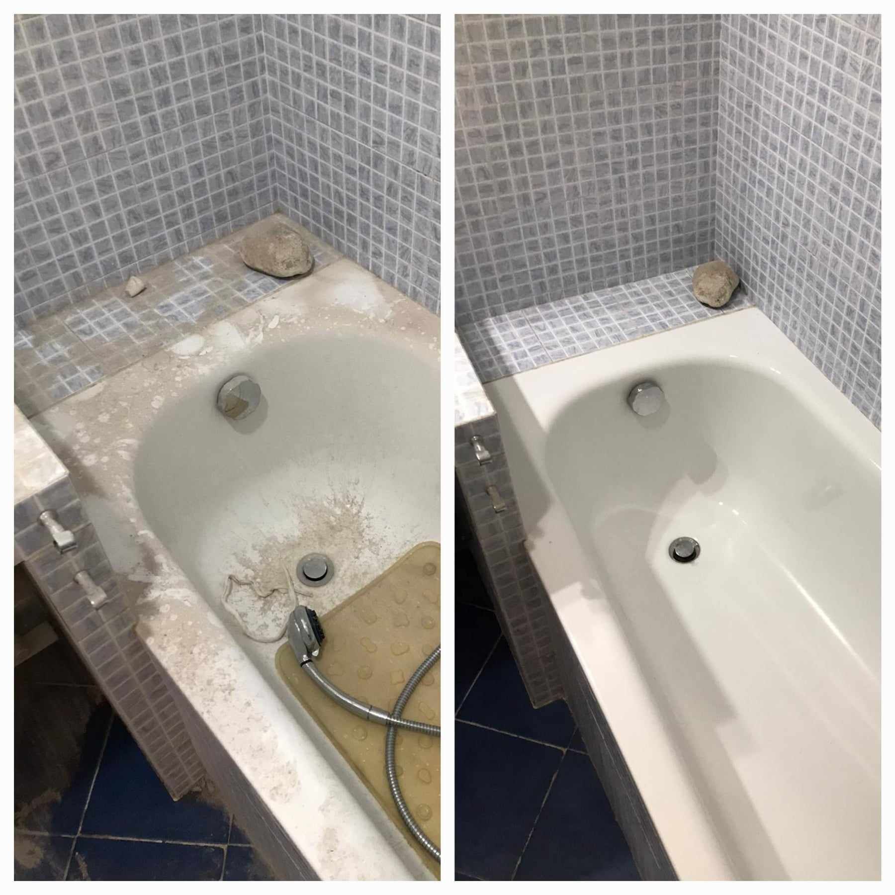 pulizie dopo cantiere vasca da bagno