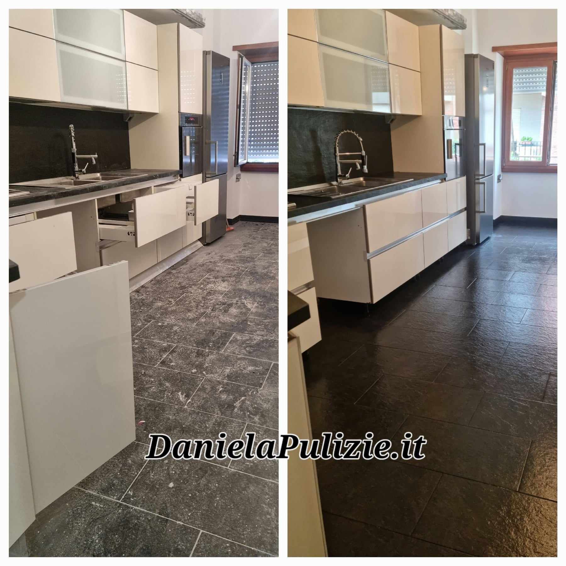 pulizia cucina dopo ristrutturazione foto prima e dopo