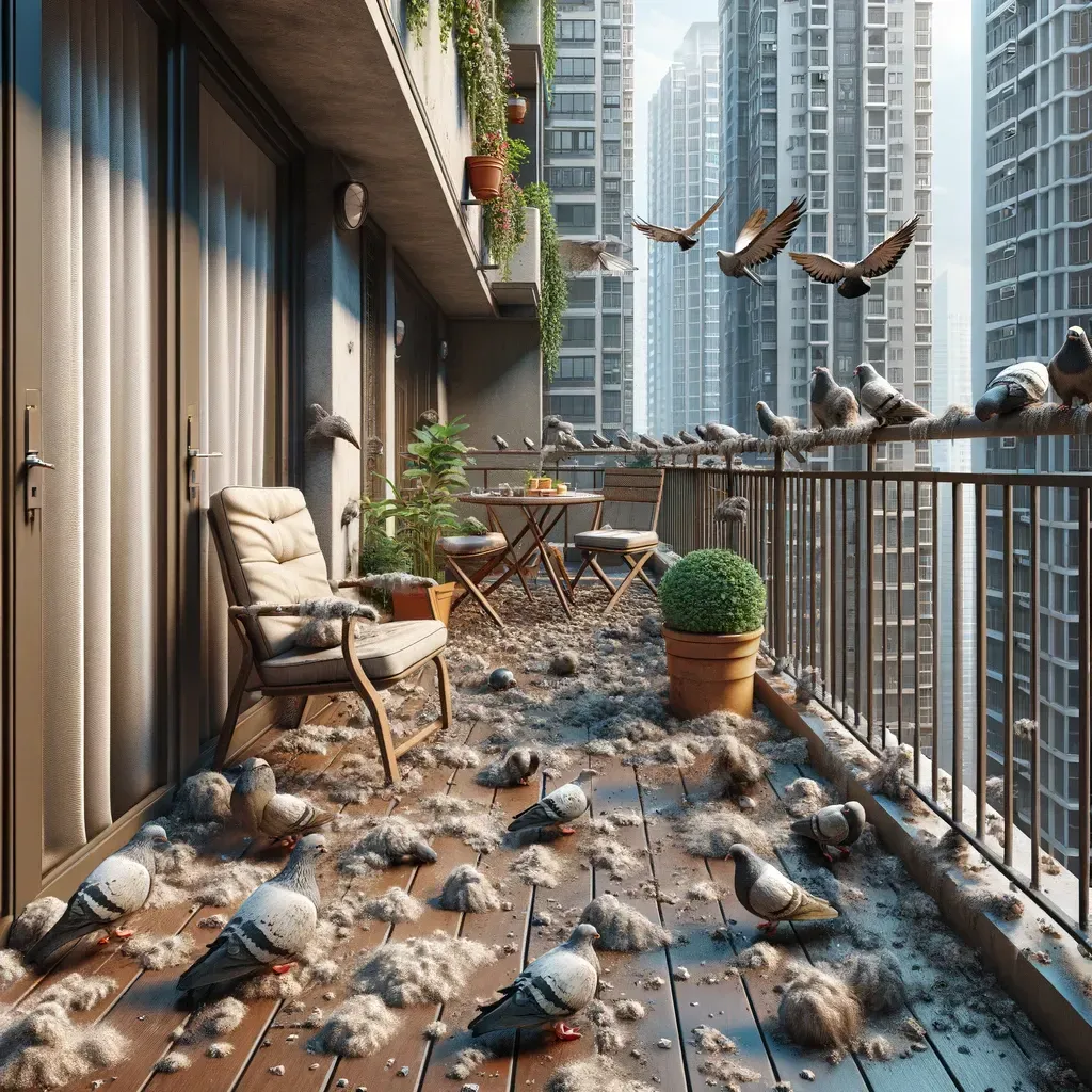 pulizie appartamenti per guano piccioni