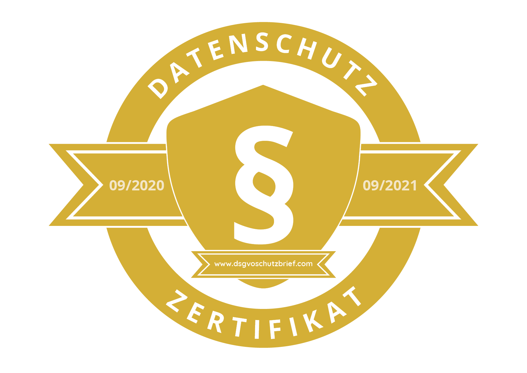 DSGVO Zertifikat Datenschutzbrief Zertifikat - DSGVO Schutzbrief - www.dsgvoschutzbrief.com