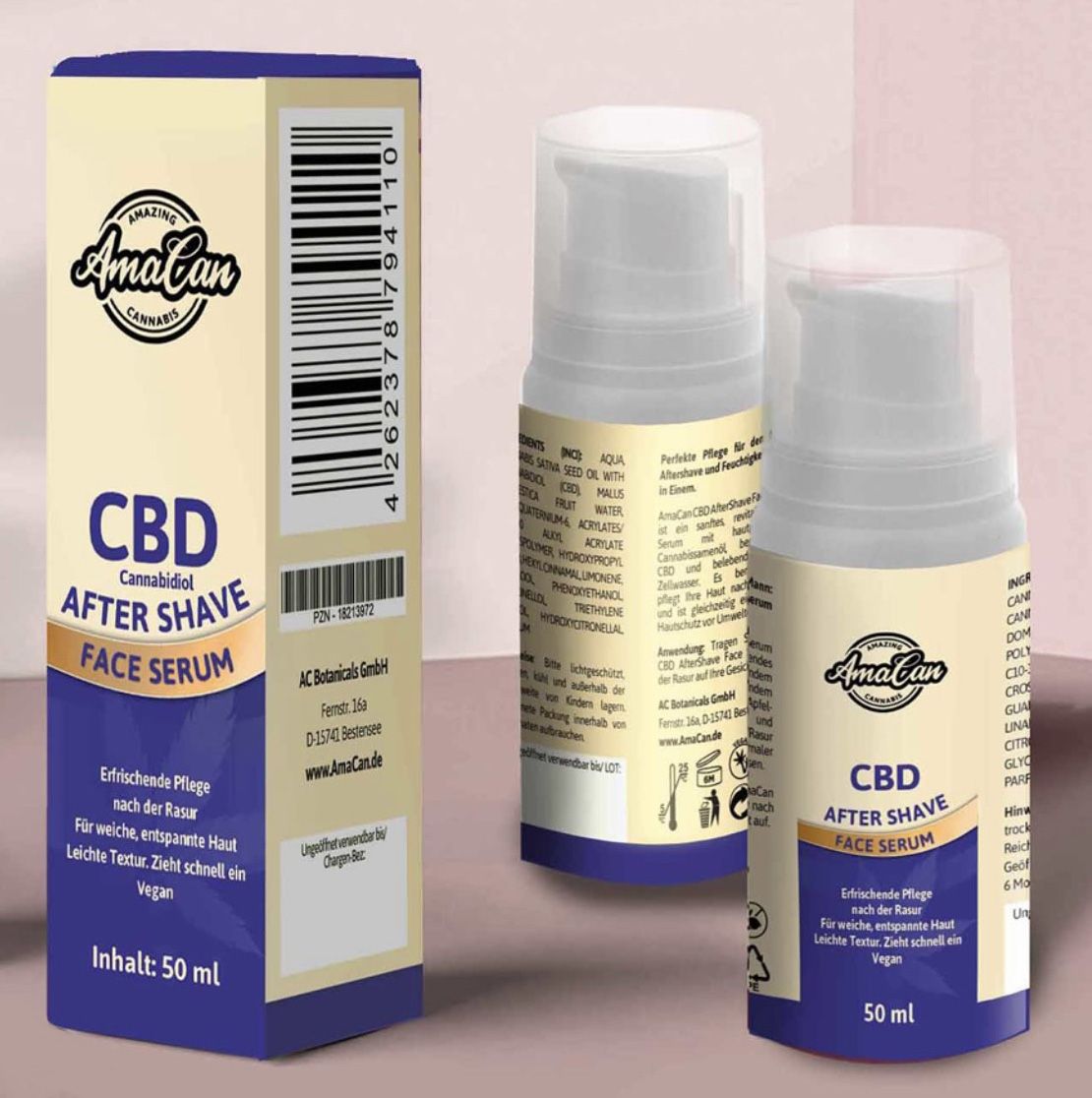 AmaCan CBD AfterShave Face Serum