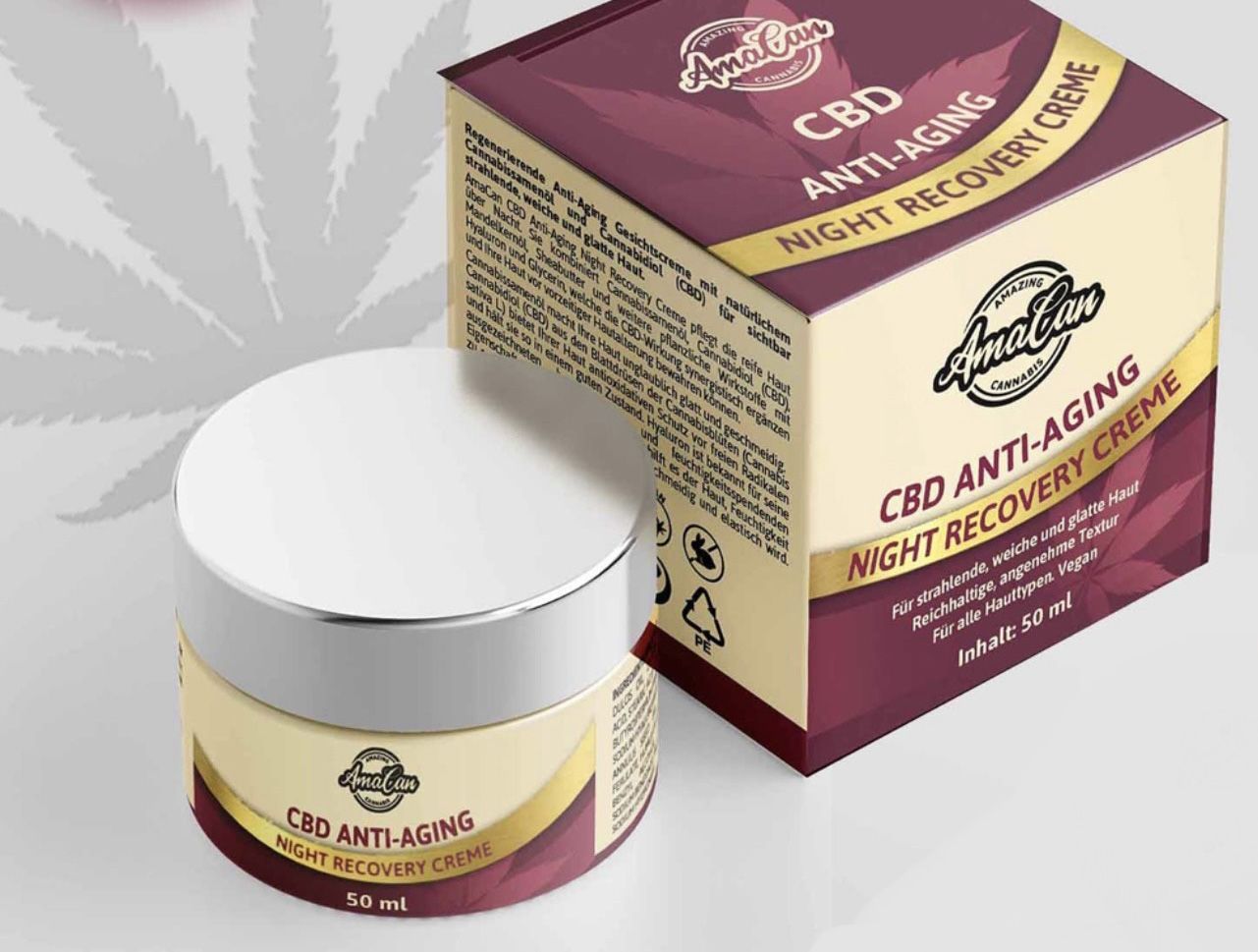 AmaCan CBD Nachtcreme AntiAging