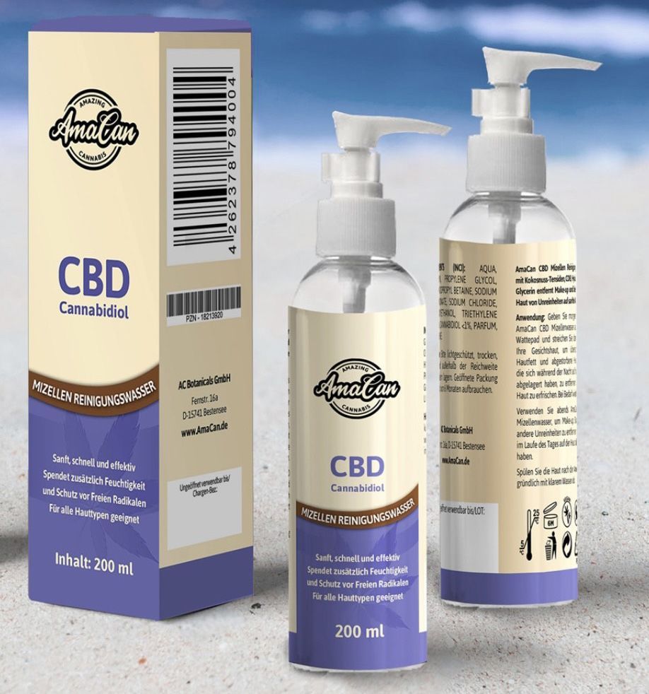 AmaCan CBD Mizellen-Reinigungswasser