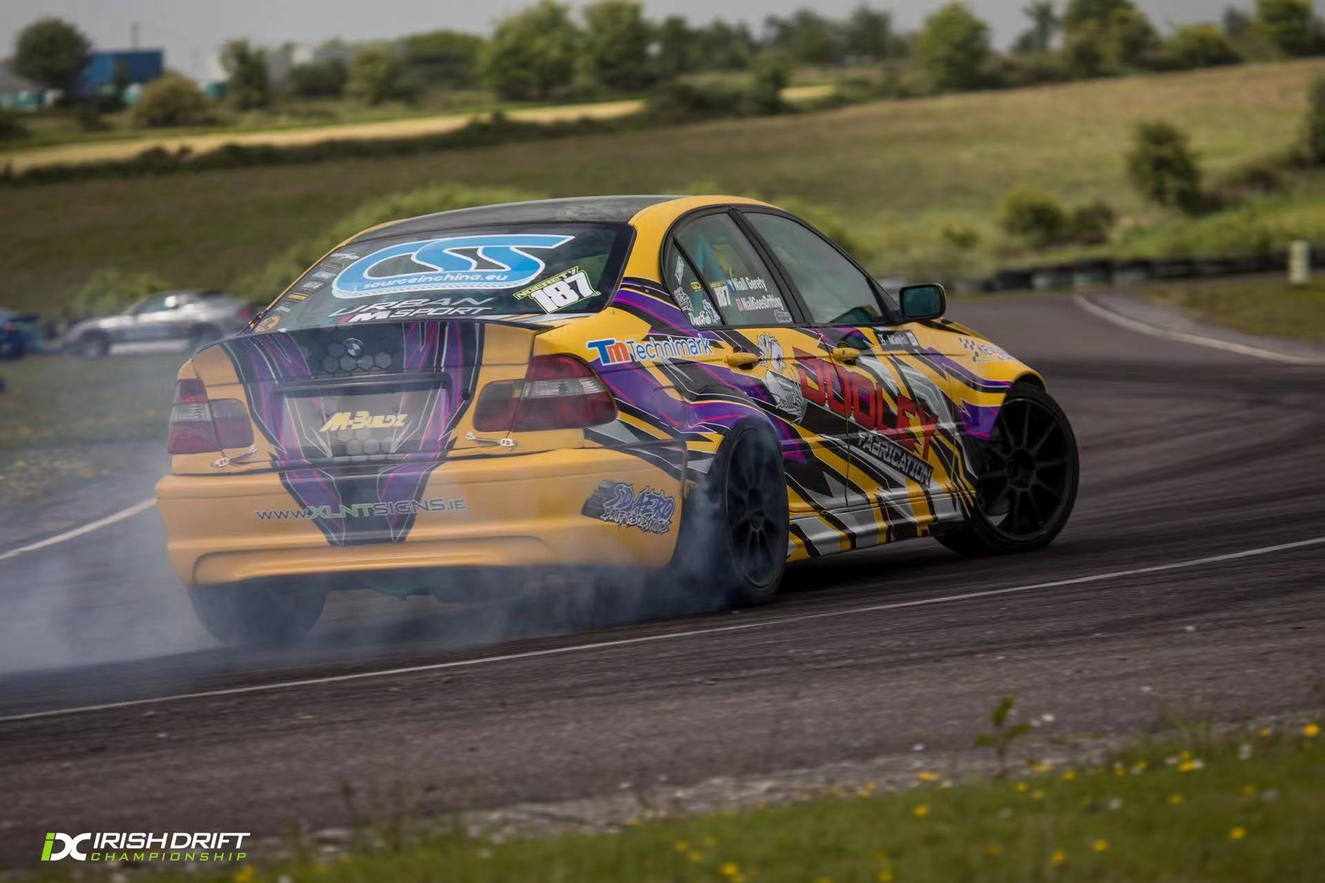 drift car racing scene Ireland