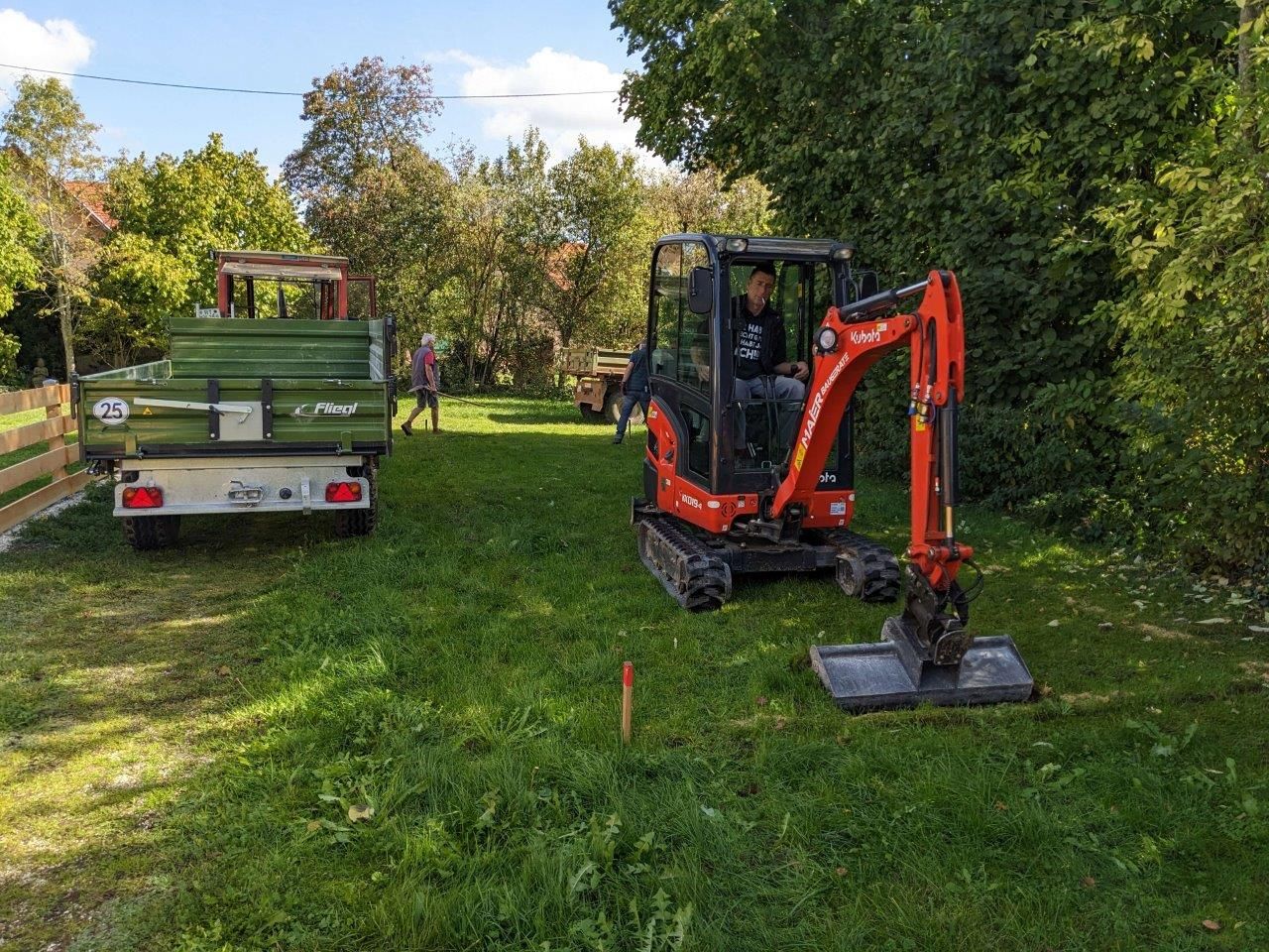 Boule-Platz Bauarbeiten