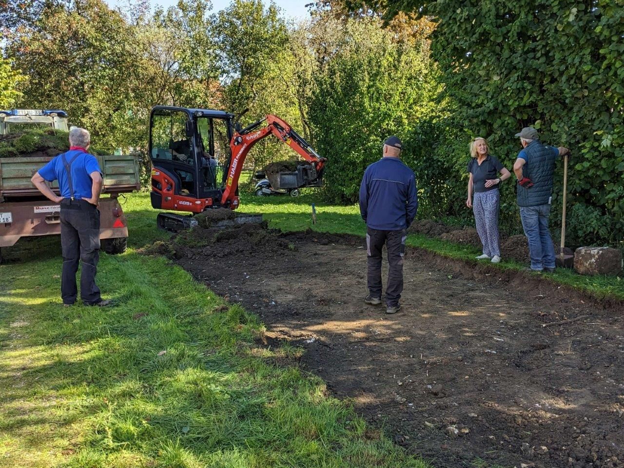 Boule-Platz Bauarbeiten
