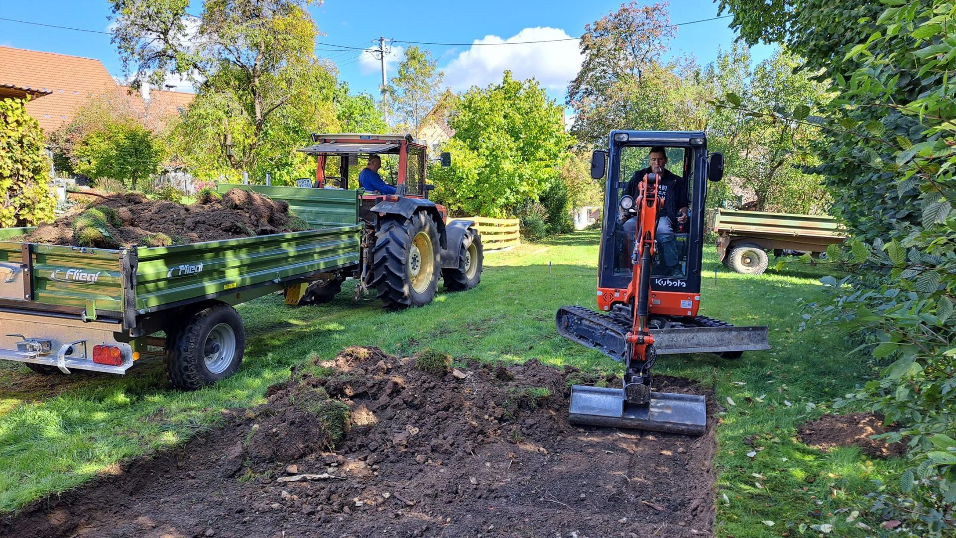 Boule-Platz Bauarbeiten