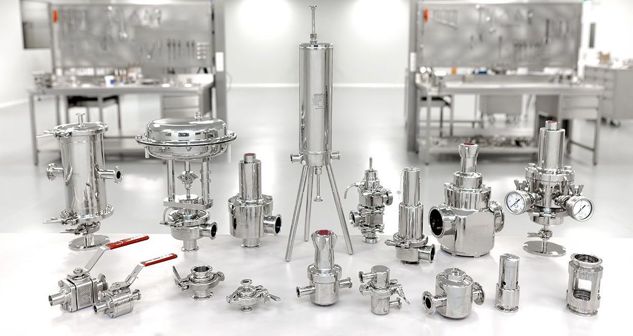 Vannes et robinetteries pour utilités propres