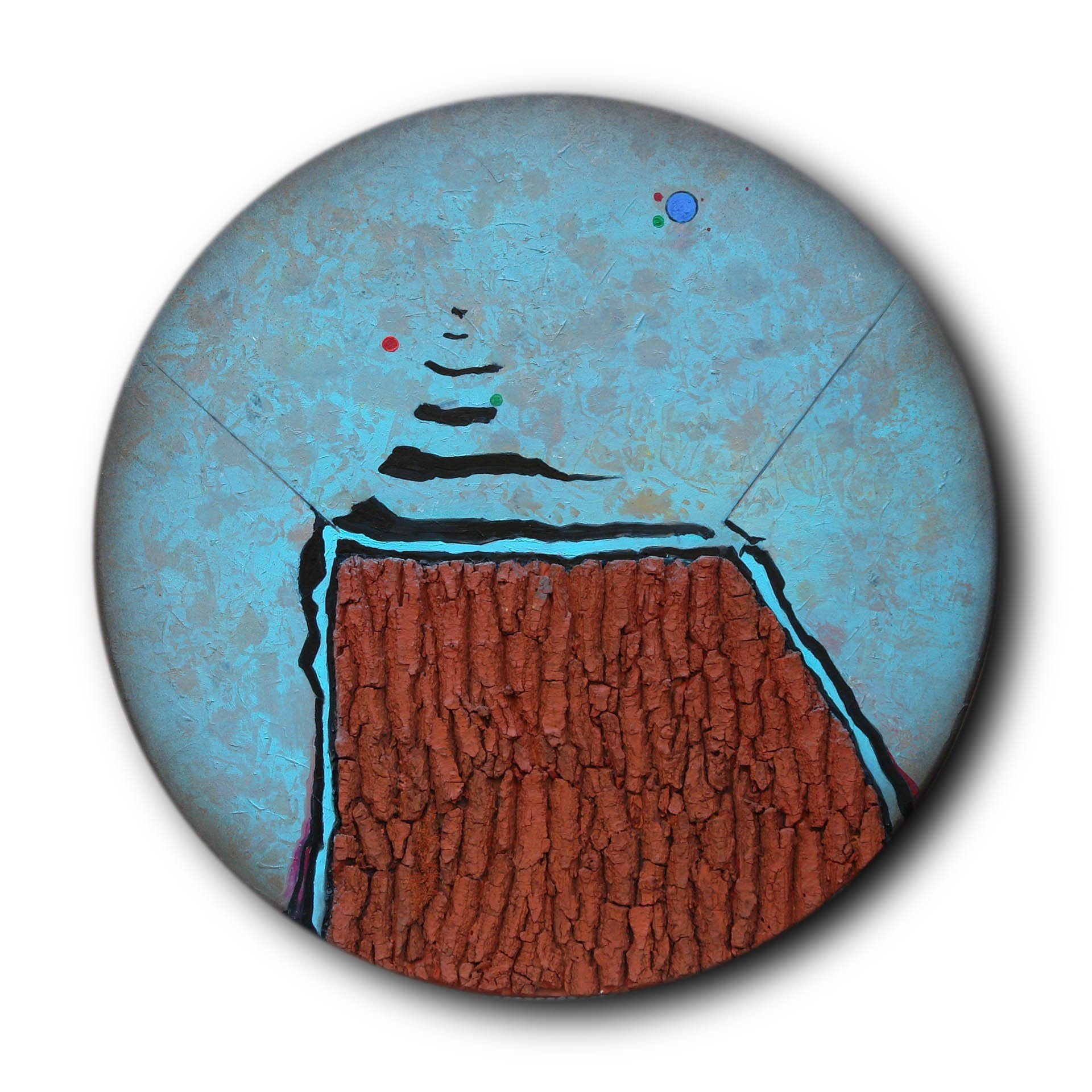 Rundes Baumrindenkunst Element