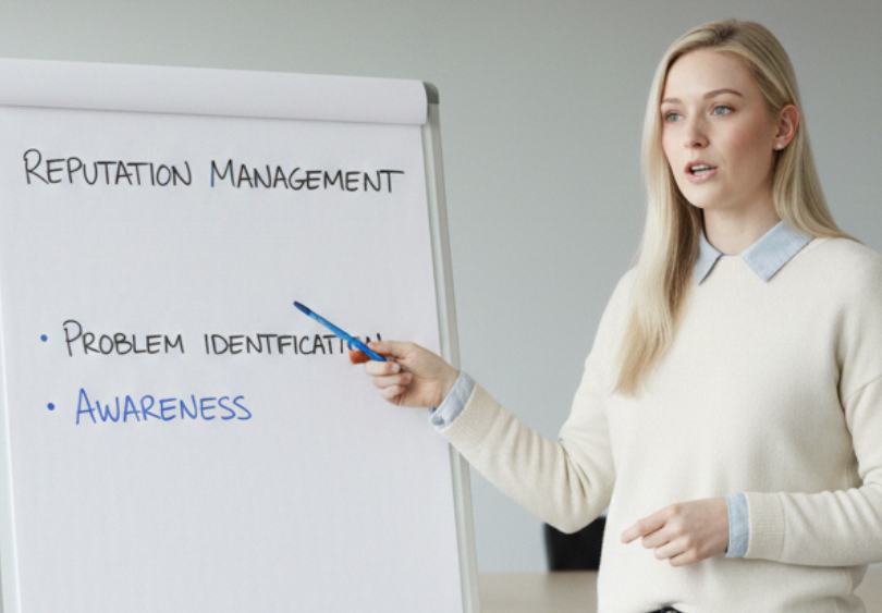 Lösungen entdecken und Reputationsmanagement Vertrauen schenken