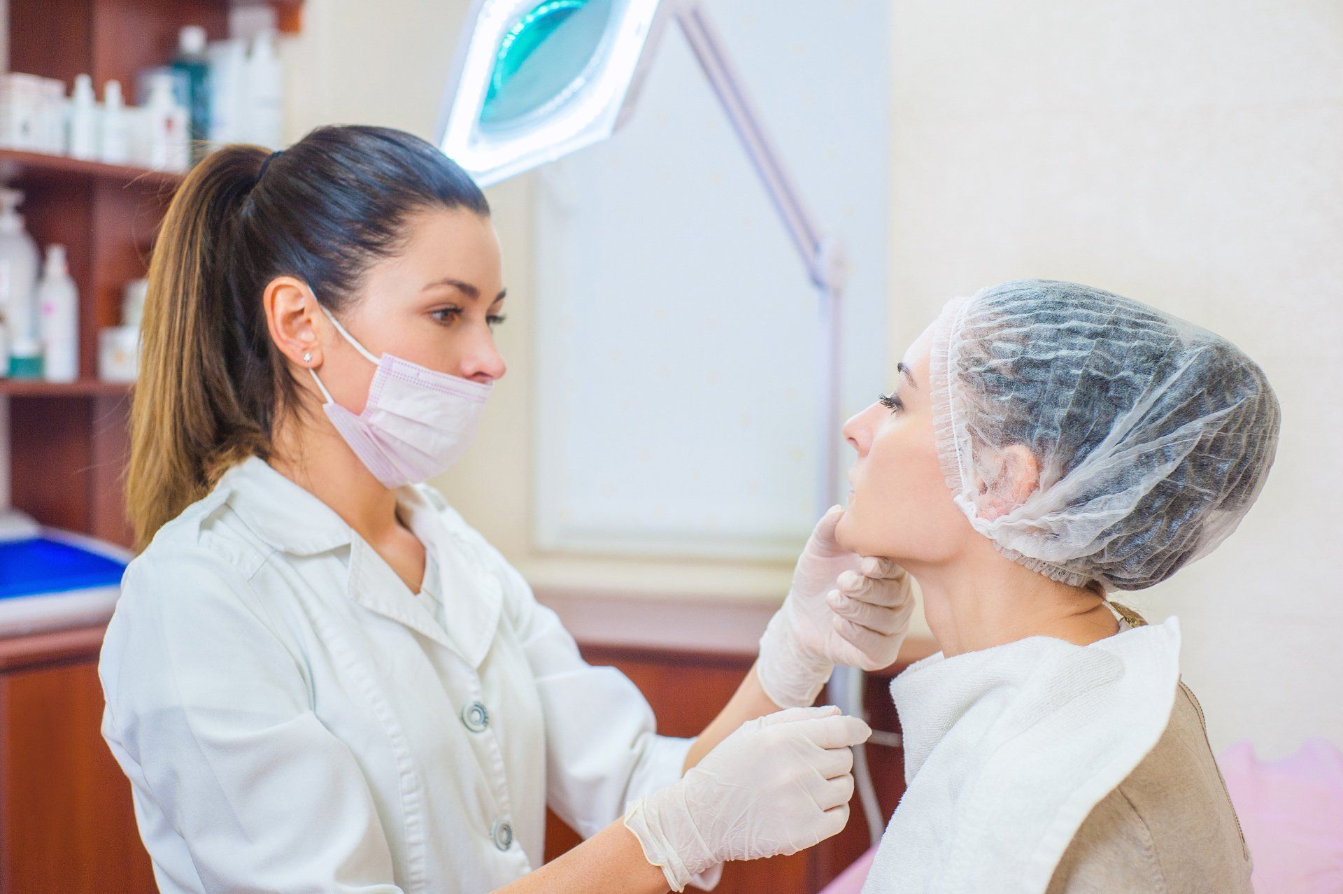 Woman giving consultation